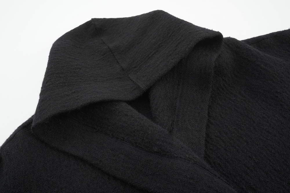 FACTORY 縮絨ウール ショールカラーコート annabelle