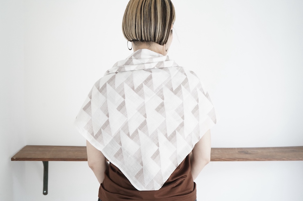 khadi and co コットンスクエアストール annabelle