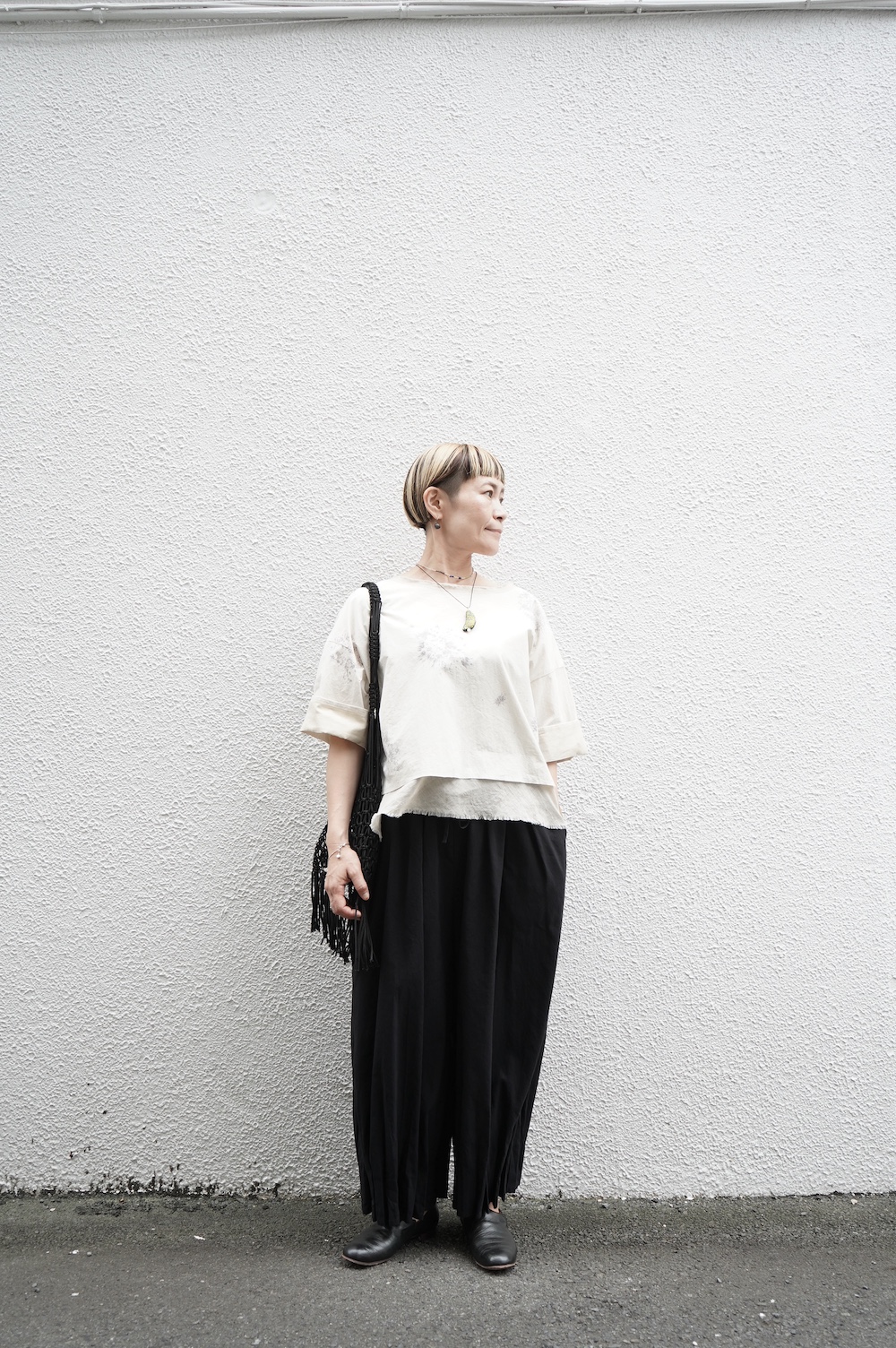 FACTORY 綿近江晒 HANABIスリップオンブラウス annabelle