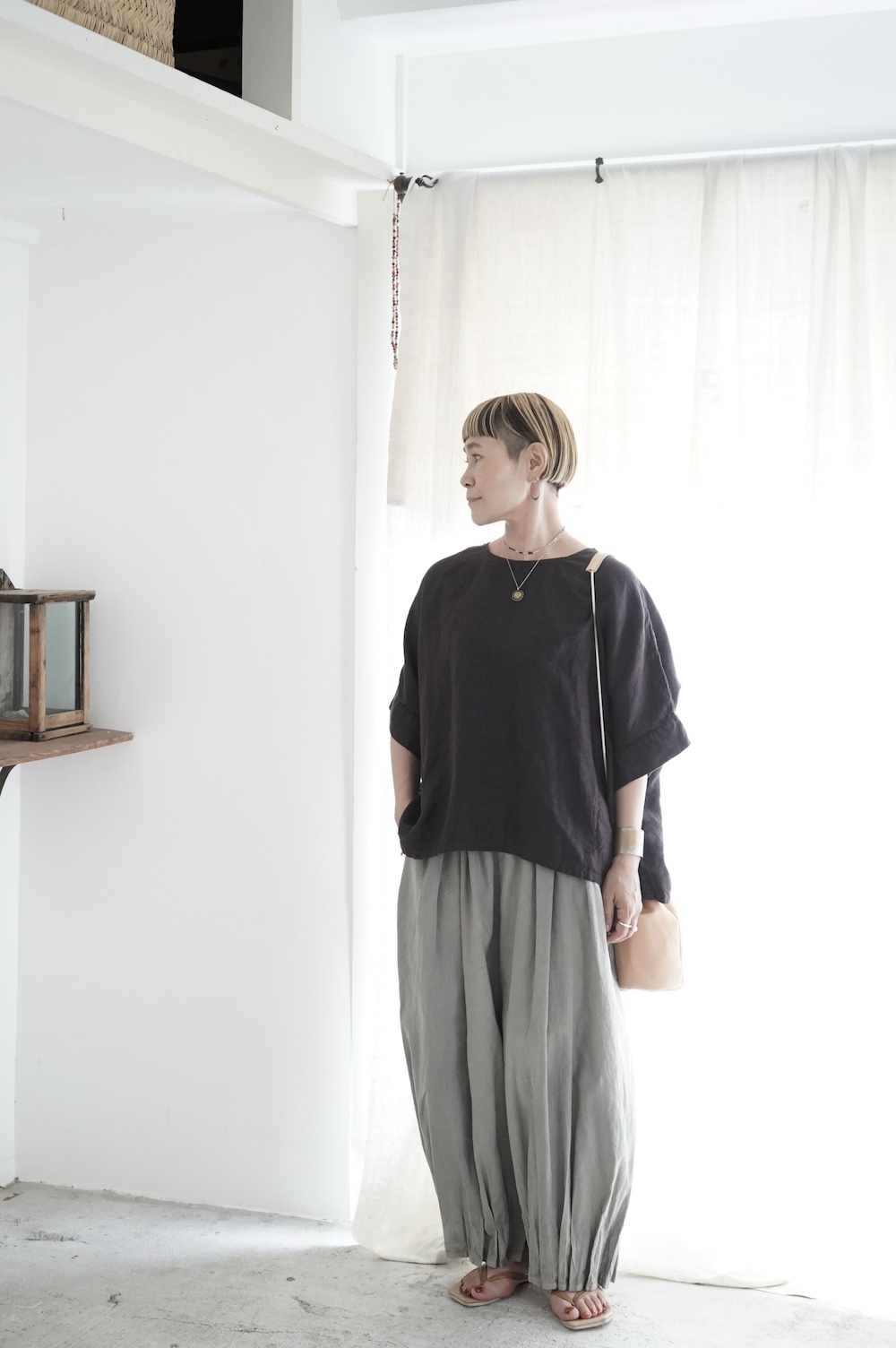 Honnete 姉妹伴2025 Irish Linen New crew neck Tee annabelle