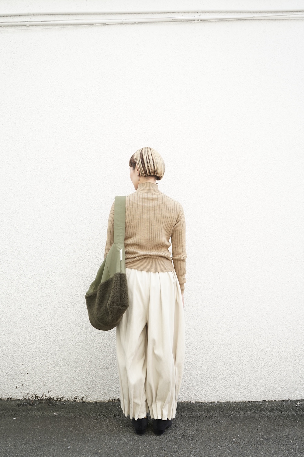 FACTORY 綿刺し子プリーツパンツ annabelle