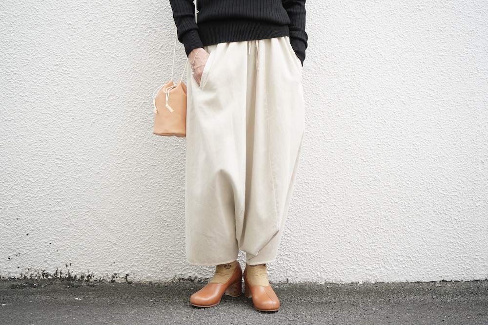 FACTORY 綿刺し子サルエルパンツ annabelle