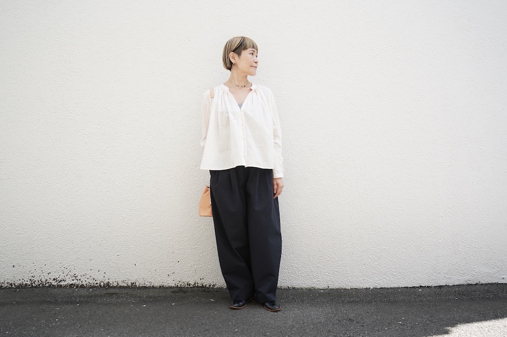 Khadi and Co. ライトカディタックブラウス SARA サイズS 空気」感 ｜ poefu｜ポエフ