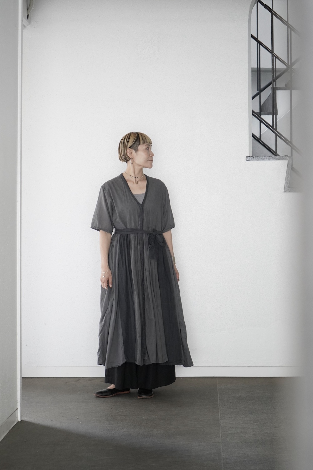 【Maison Close】新作★Le Vestiaire★ウールドレス ベルシルクウールドレス｜ トーヨーキッチンスタイル公式