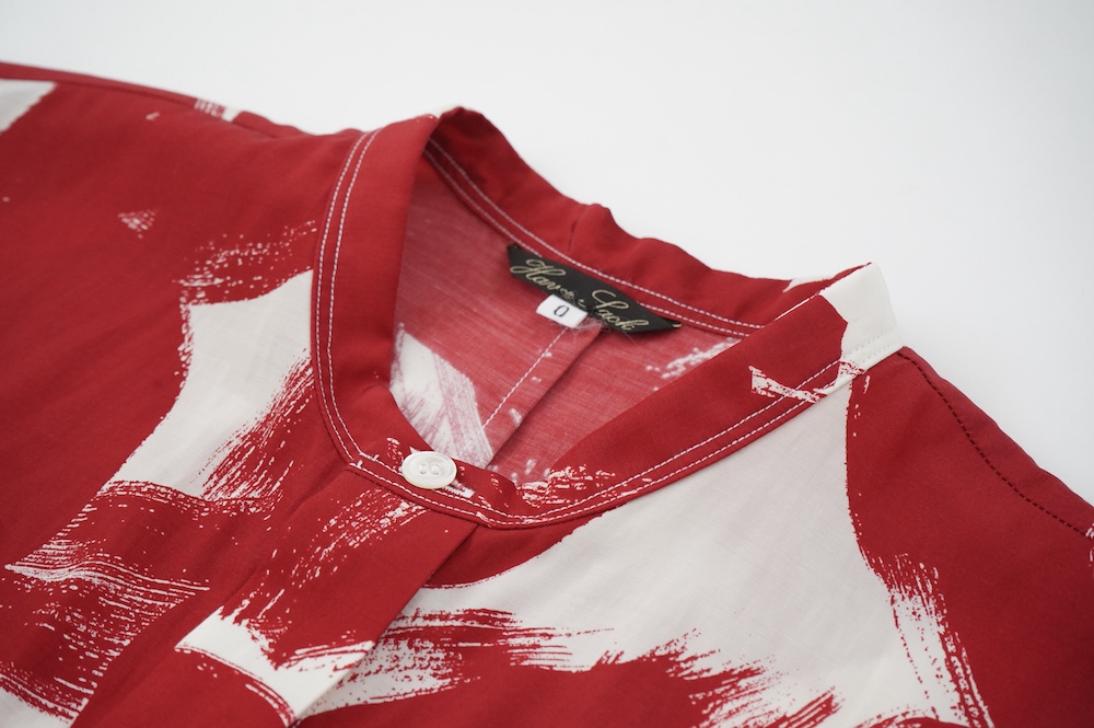 HAVERSACK ボタニカルプリント スリーブレスシャツ annabelle