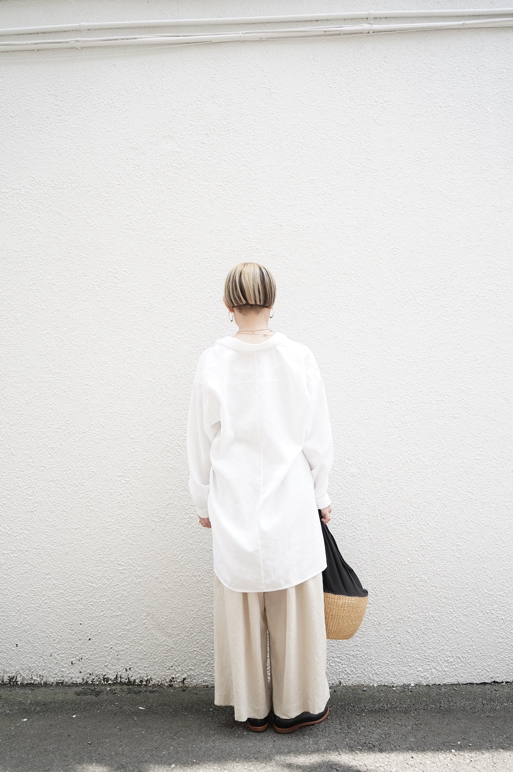 NO CONTROL AIR スラブトリアセテートガーゼ 2wayプルオーバー