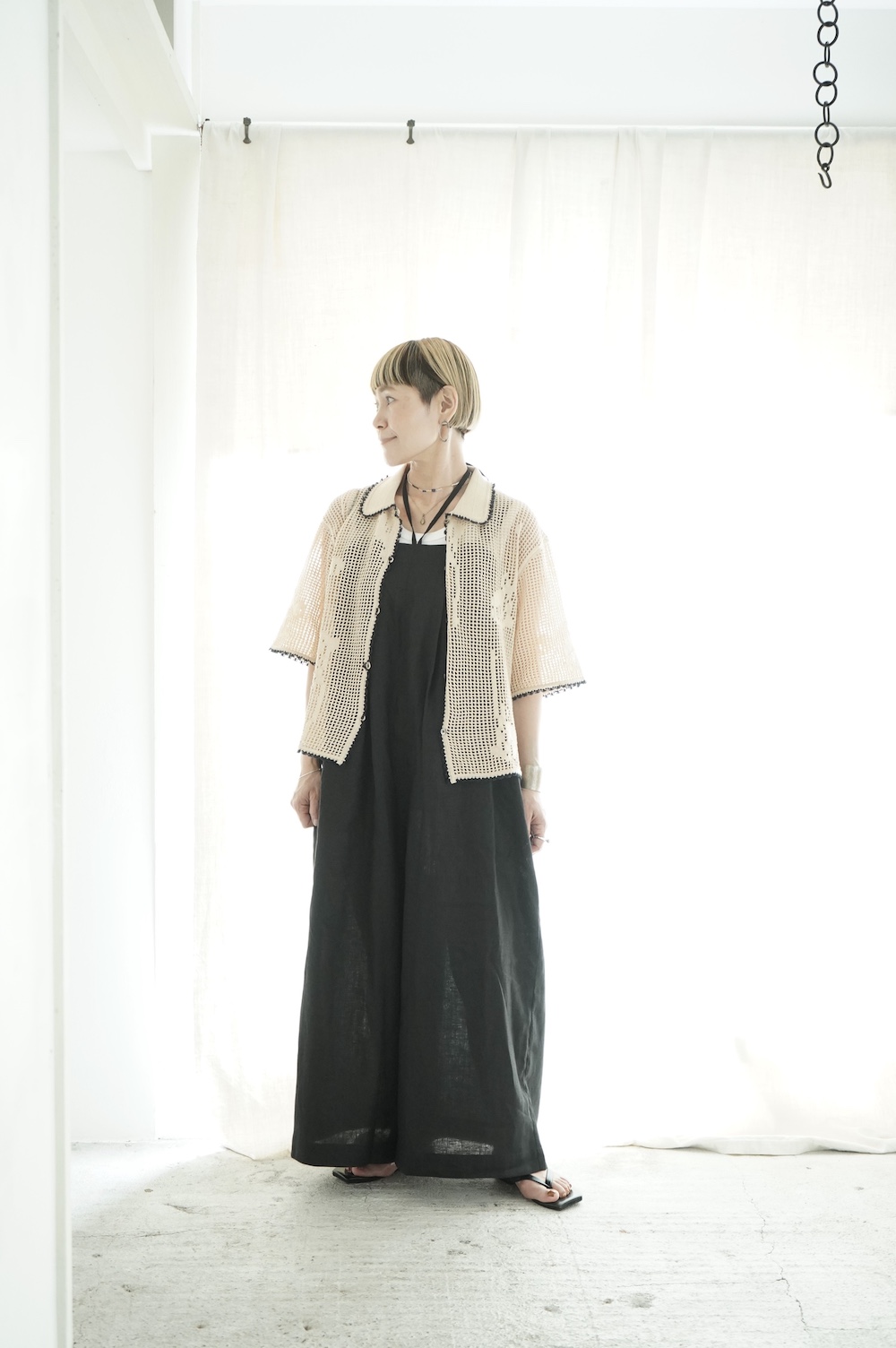 NATIVE VILLAGE ”NO15/shade of a tree” ニットポロシャツ annabelle