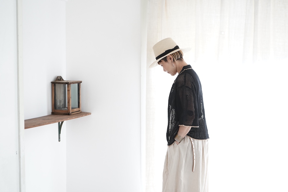 native villageネイティブビレッジShade of a tree NATIVE VILLAGE ”NO15/shade of a tree” ニットポロシャツ annabelle