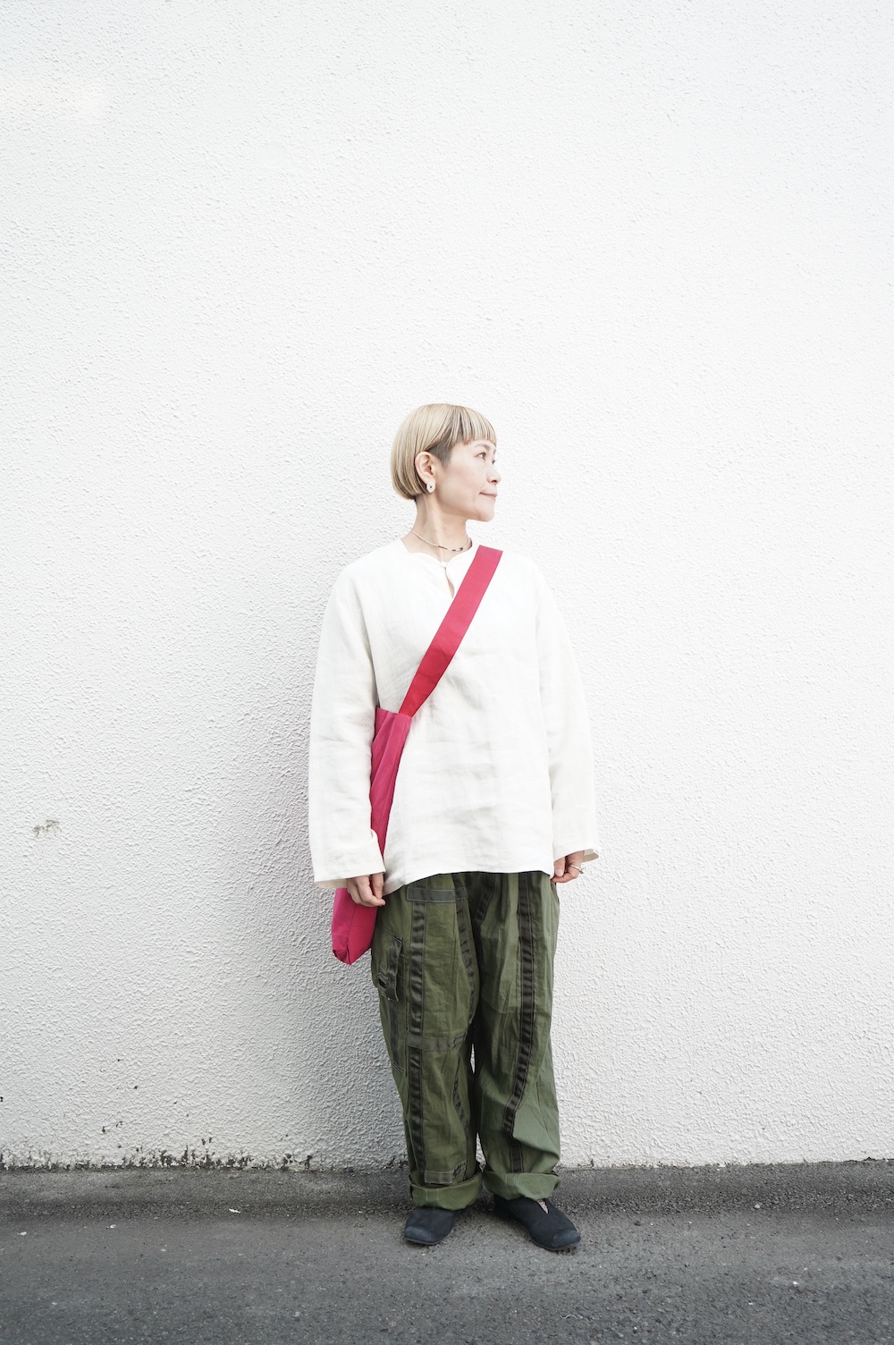 klause ヘンリーネックブラウス(天日干し綾織リネン） annabelle