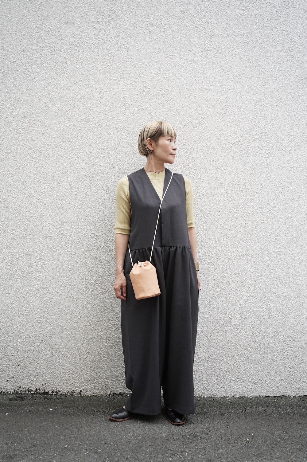 NO CONTROL AIR オクタグラムポリエステル サロペット annabelle