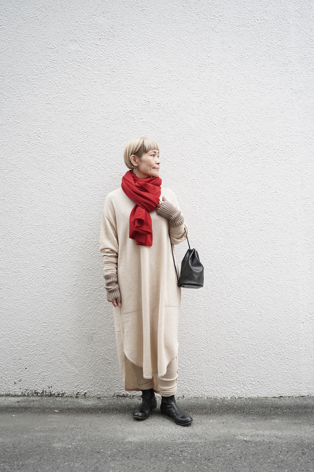 FREEMAN--B カシミアゆるレギンス annabelle