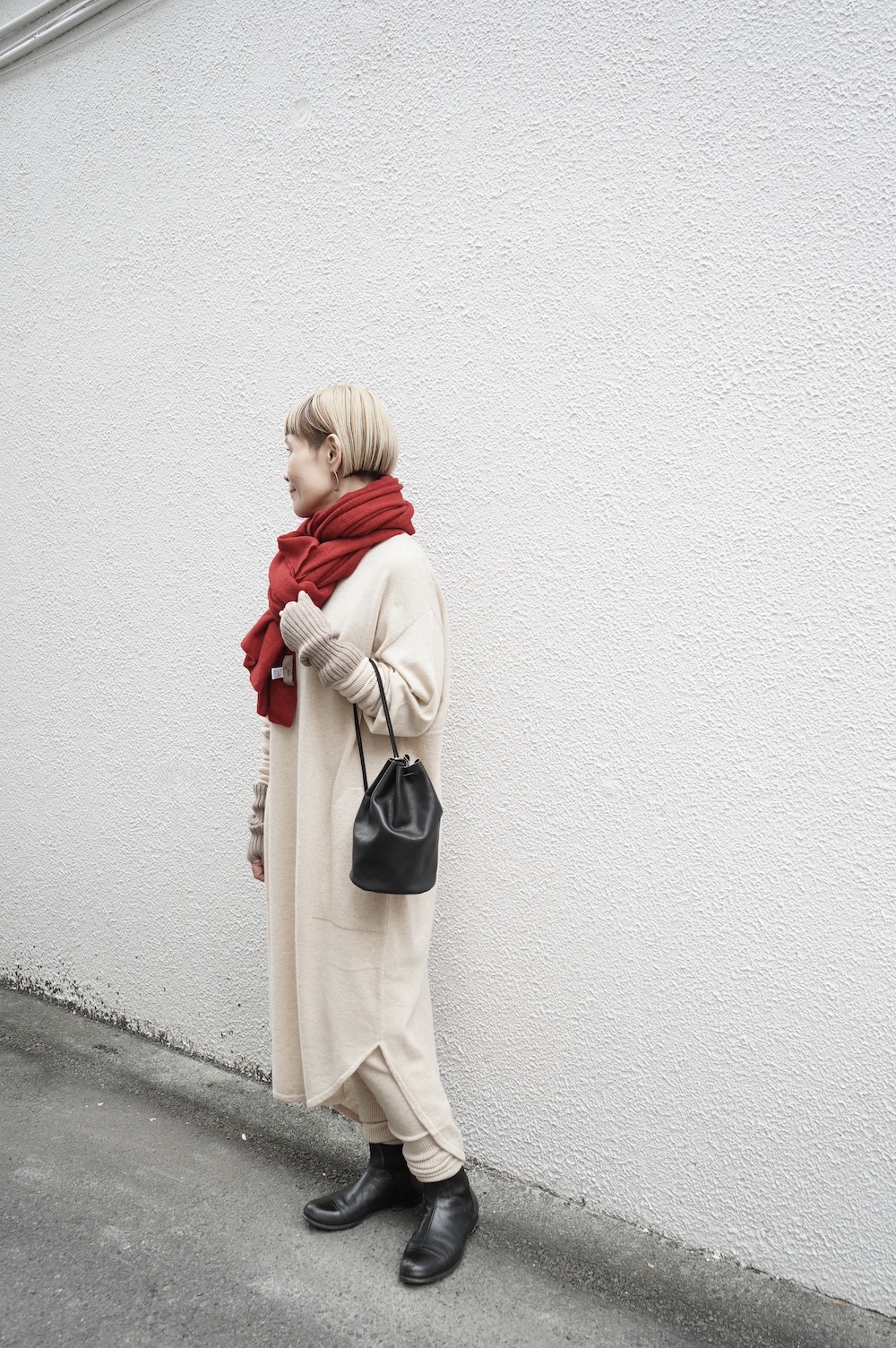 FREEMAN--B カシミアゆるレギンス annabelle