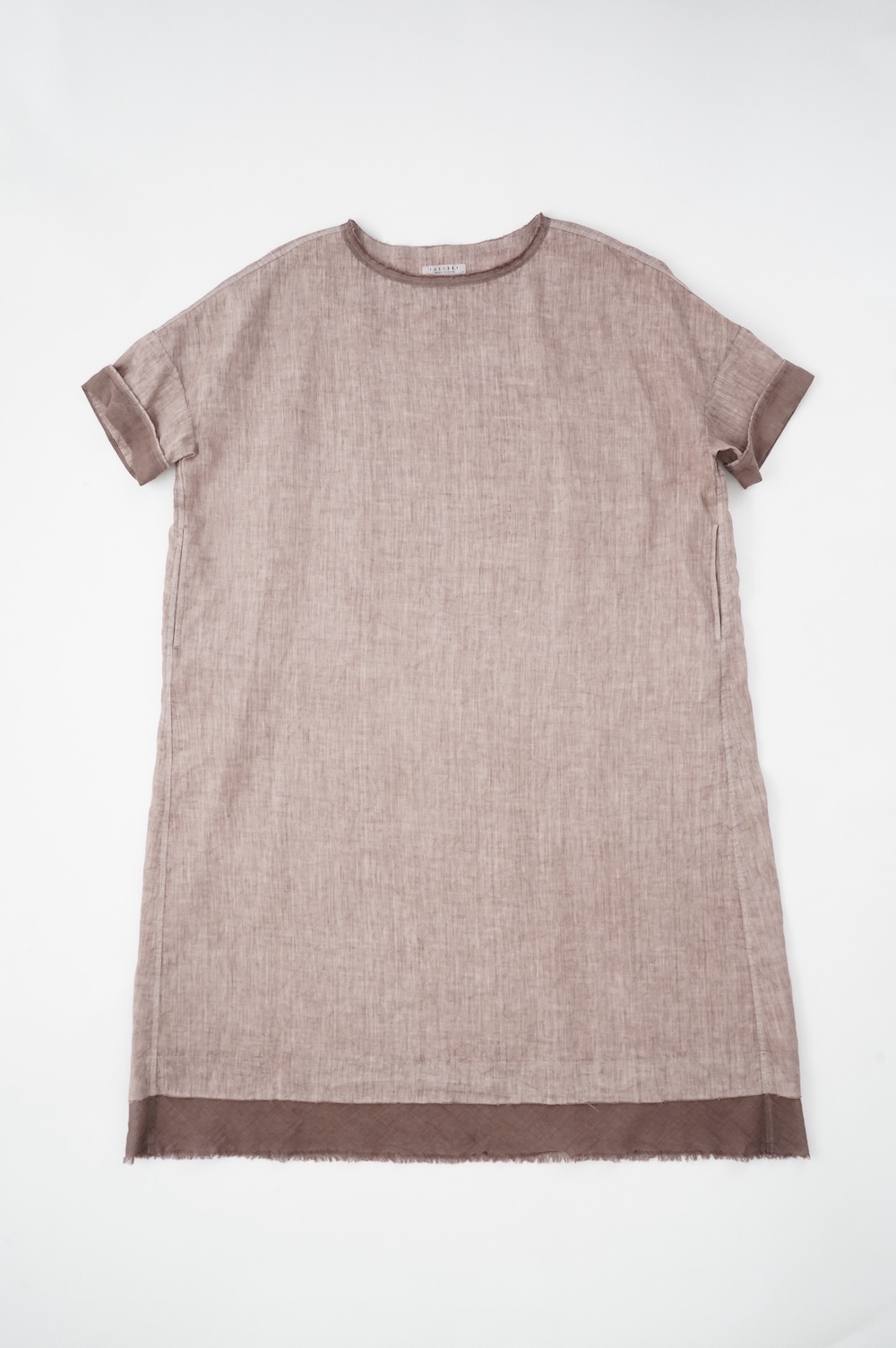 FACTORY アイリッシュリネンシワ加工 スリップオンワンピース