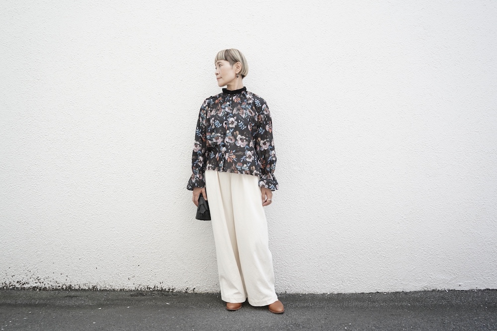 ゴーシュ コットンドビーワイドパンツ annabelle