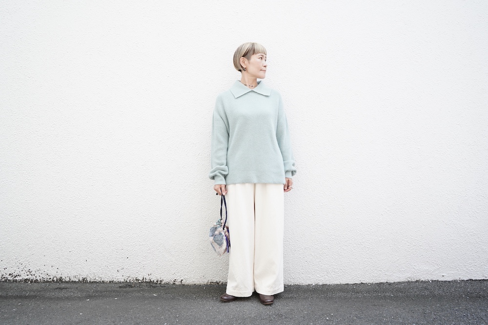 ゴーシュ コットンドビーワイドパンツ annabelle