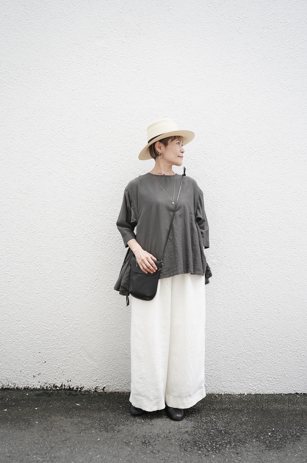 定価3.9万円 maison de soilキルトシルクプリントイージーパンツ SOIL／ドットプリント ワイドイージーパンツ | Beignets Online