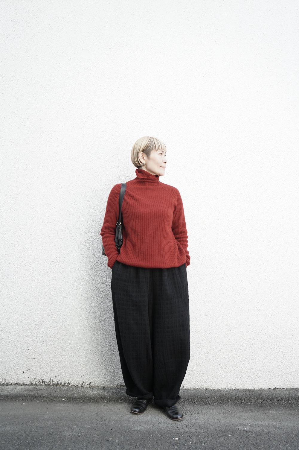 FACTORY ベビーキャメルリブタートルセーター annabelle